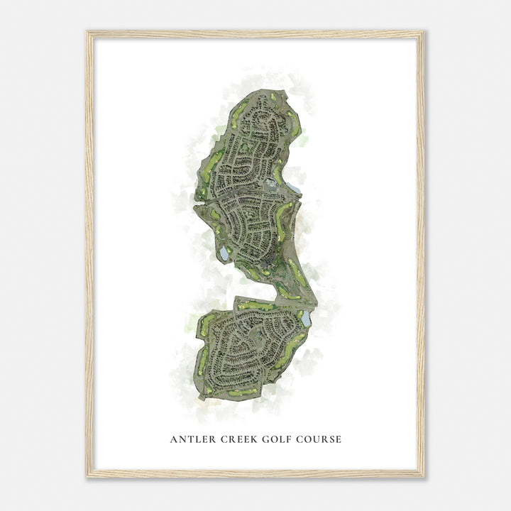 Print of Antler Creek Golf Course Classic Map