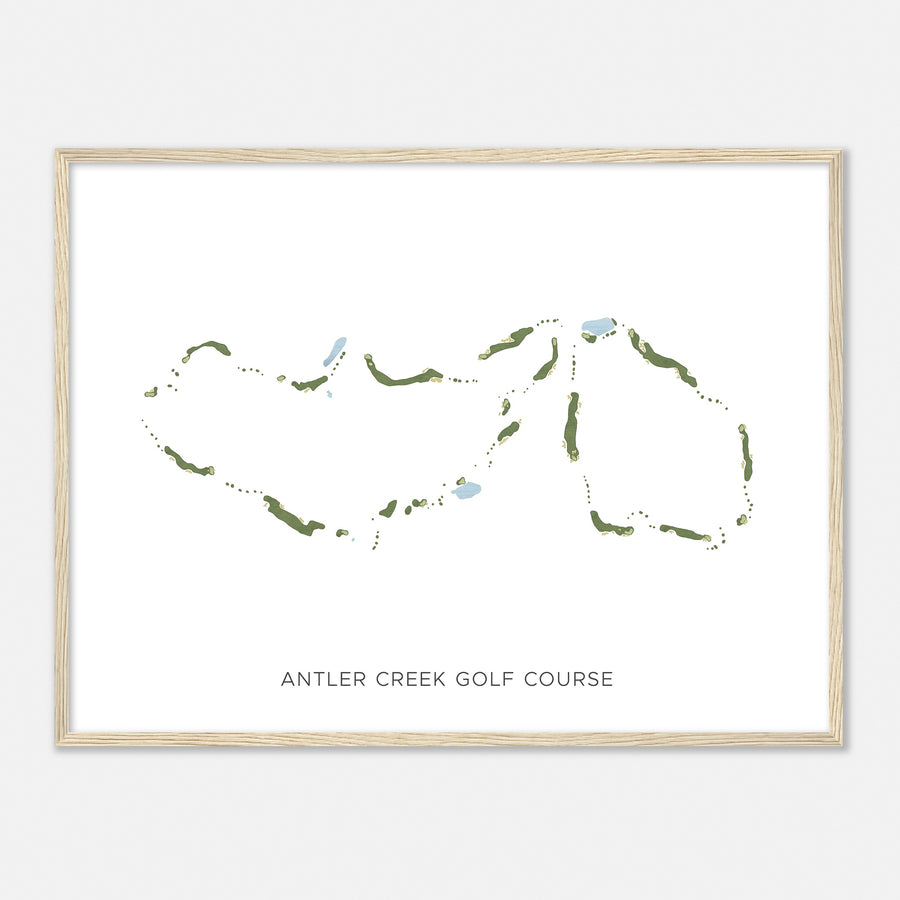 Print of Antler Creek Golf Course Modern Map