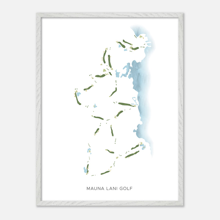 Print of Mauna Lani Golf Modern Map