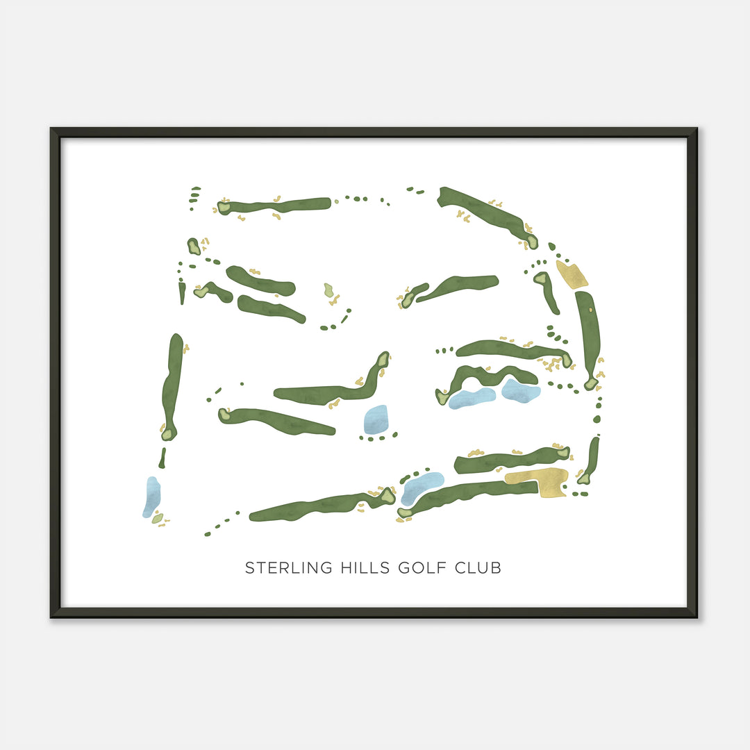 Print of Sterling Hills Golf Club Modern Map