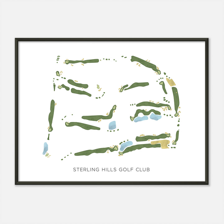 Print of Sterling Hills Golf Club Modern Map