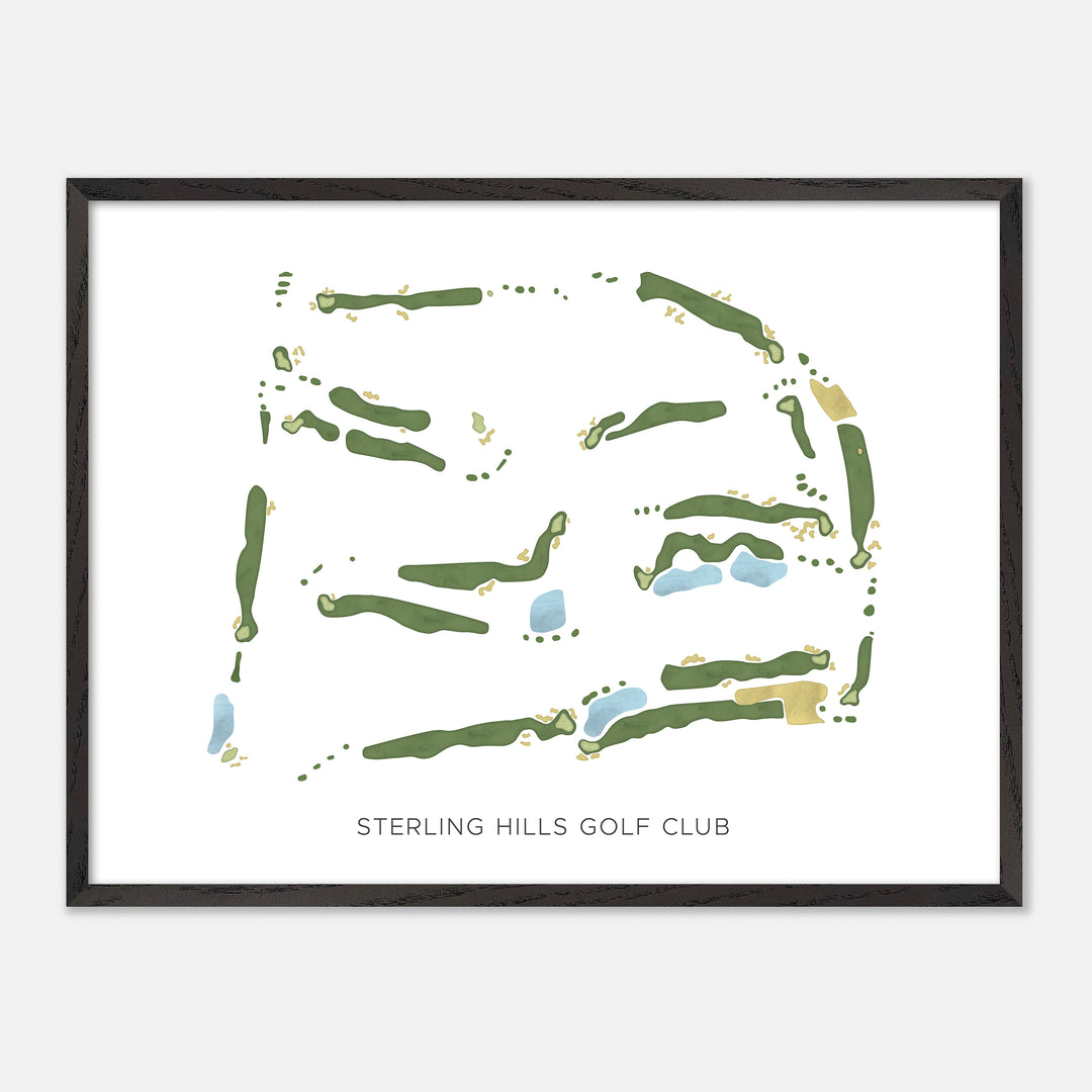 Print of Sterling Hills Golf Club Modern Map