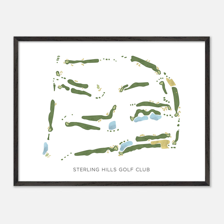 Print of Sterling Hills Golf Club Modern Map