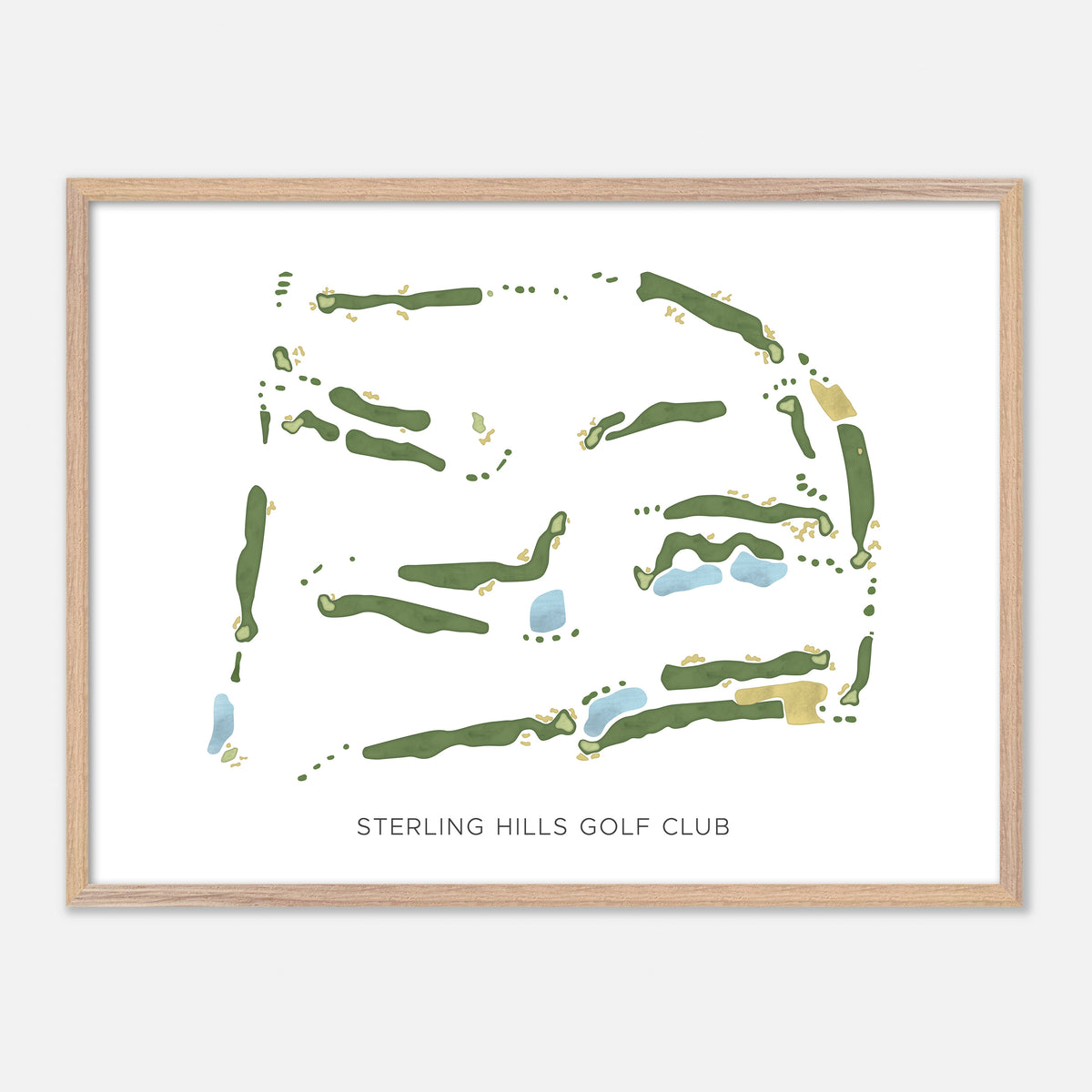 Print of Sterling Hills Golf Club Modern Map