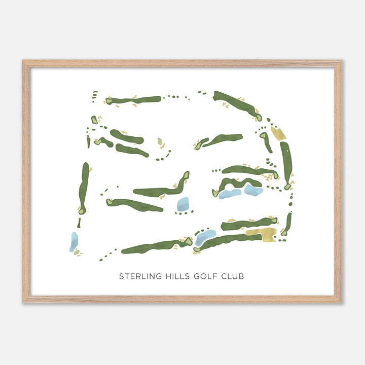 Print of Sterling Hills Golf Club Modern Map