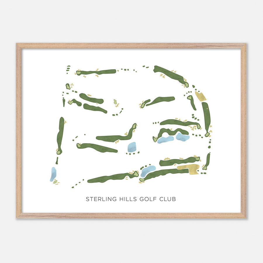 Print of Sterling Hills Golf Club Modern Map