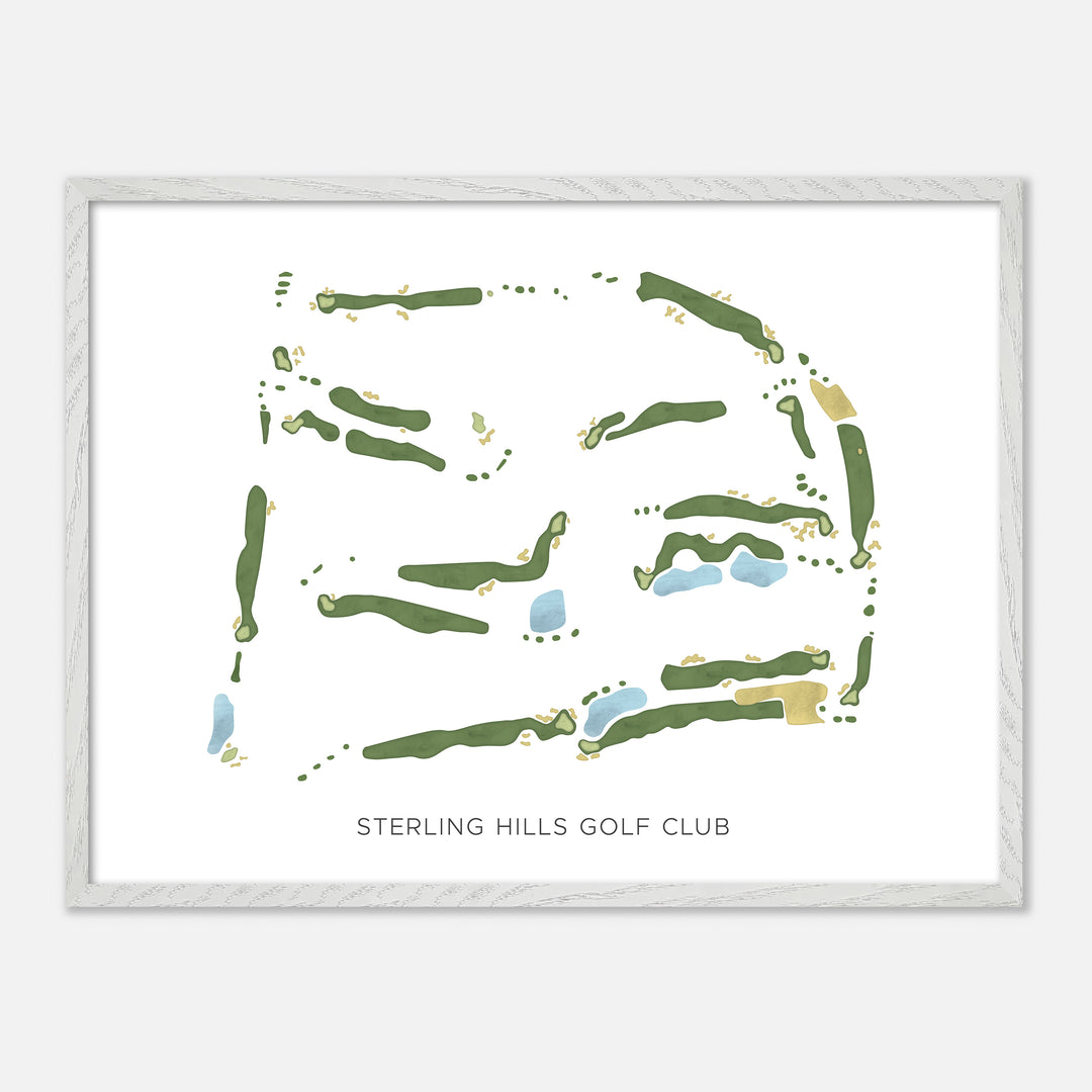 Print of Sterling Hills Golf Club Modern Map