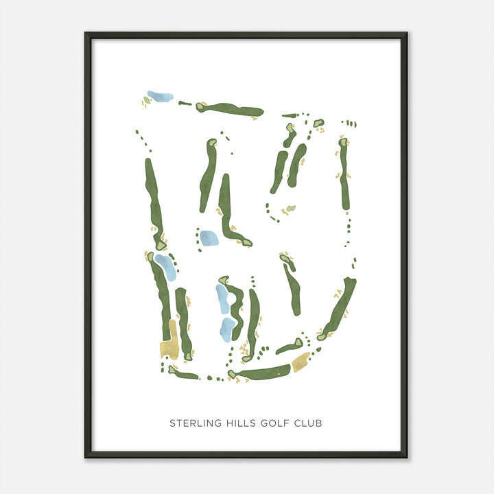 Print of Sterling Hills Golf Club Modern Map