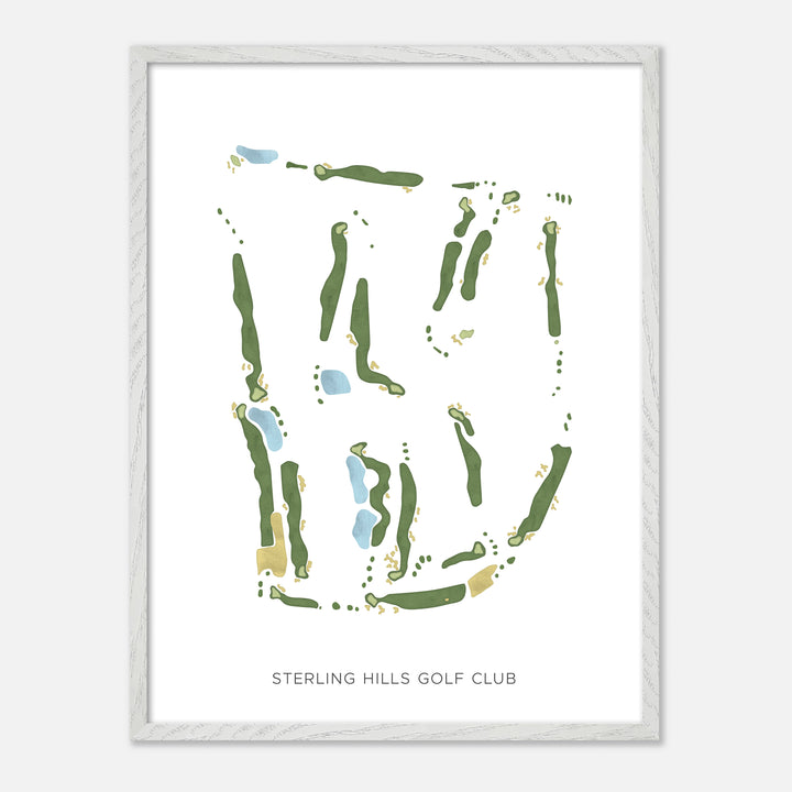 Print of Sterling Hills Golf Club Modern Map
