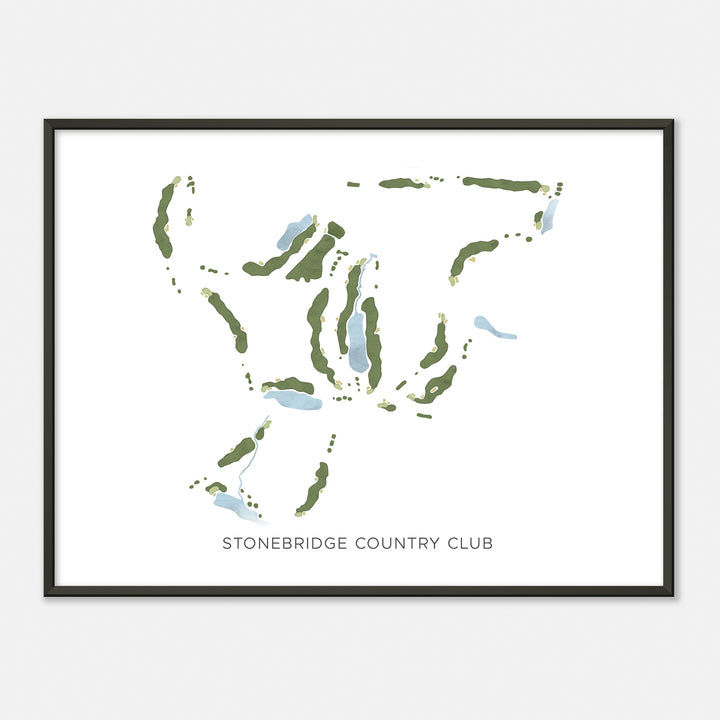 Print of Stonebridge Country Club Modern Map