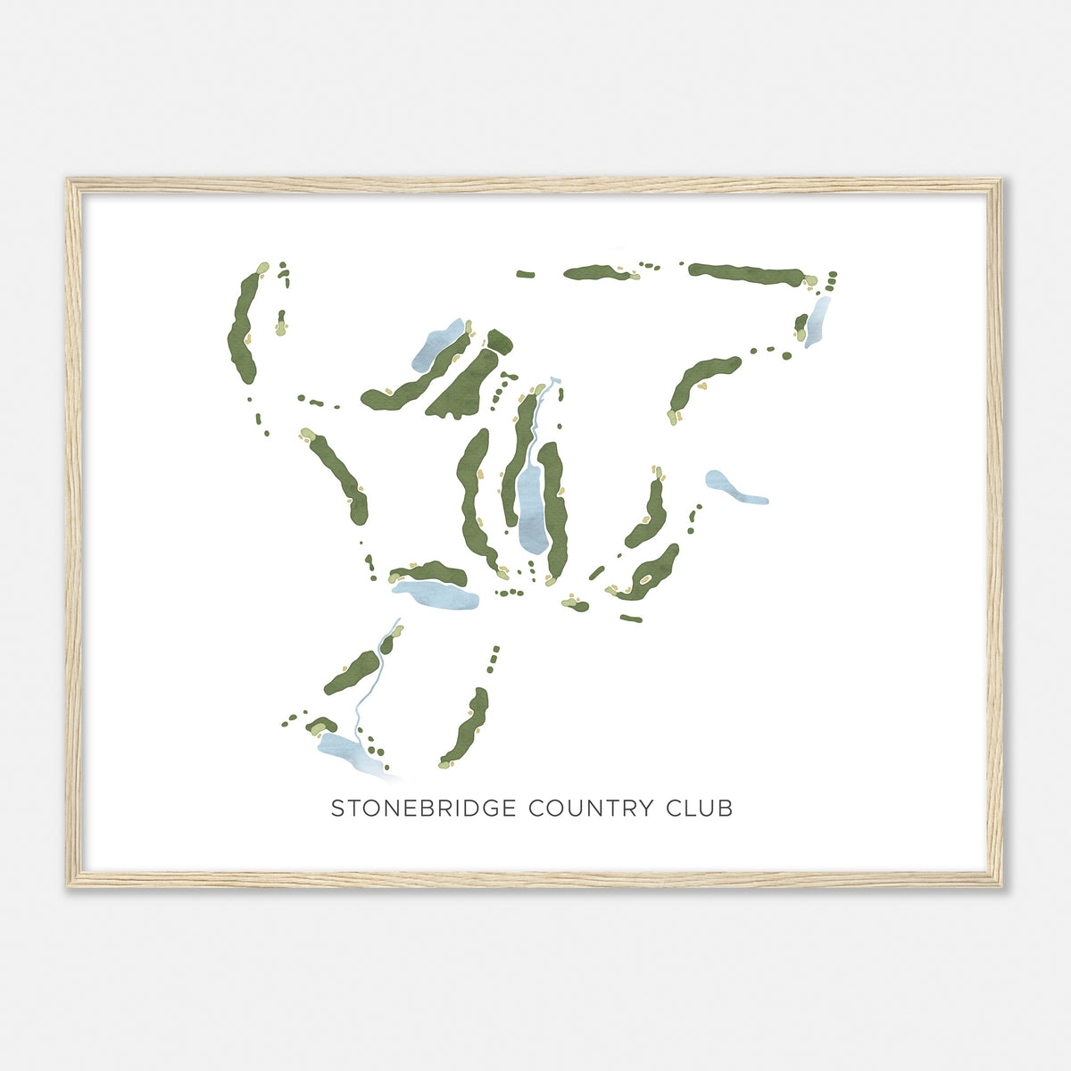 Print of Stonebridge Country Club Modern Map