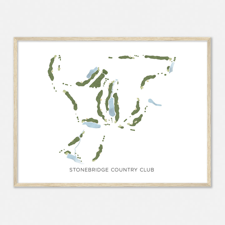 Print of Stonebridge Country Club Modern Map