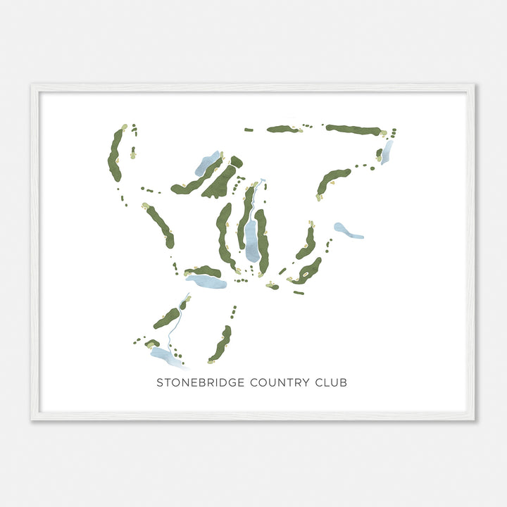 Print of Stonebridge Country Club Modern Map