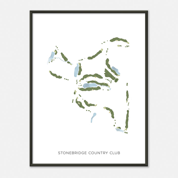 Print of Stonebridge Country Club Modern Map