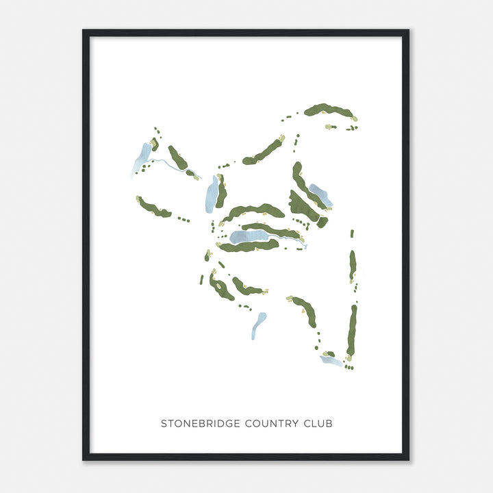 Print of Stonebridge Country Club Modern Map