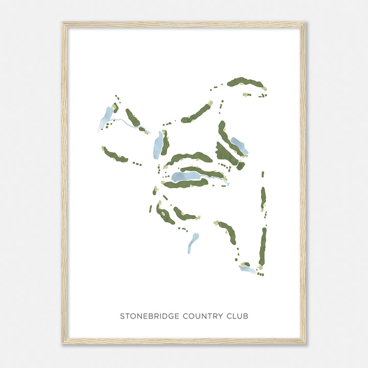 Print of Stonebridge Country Club Modern Map