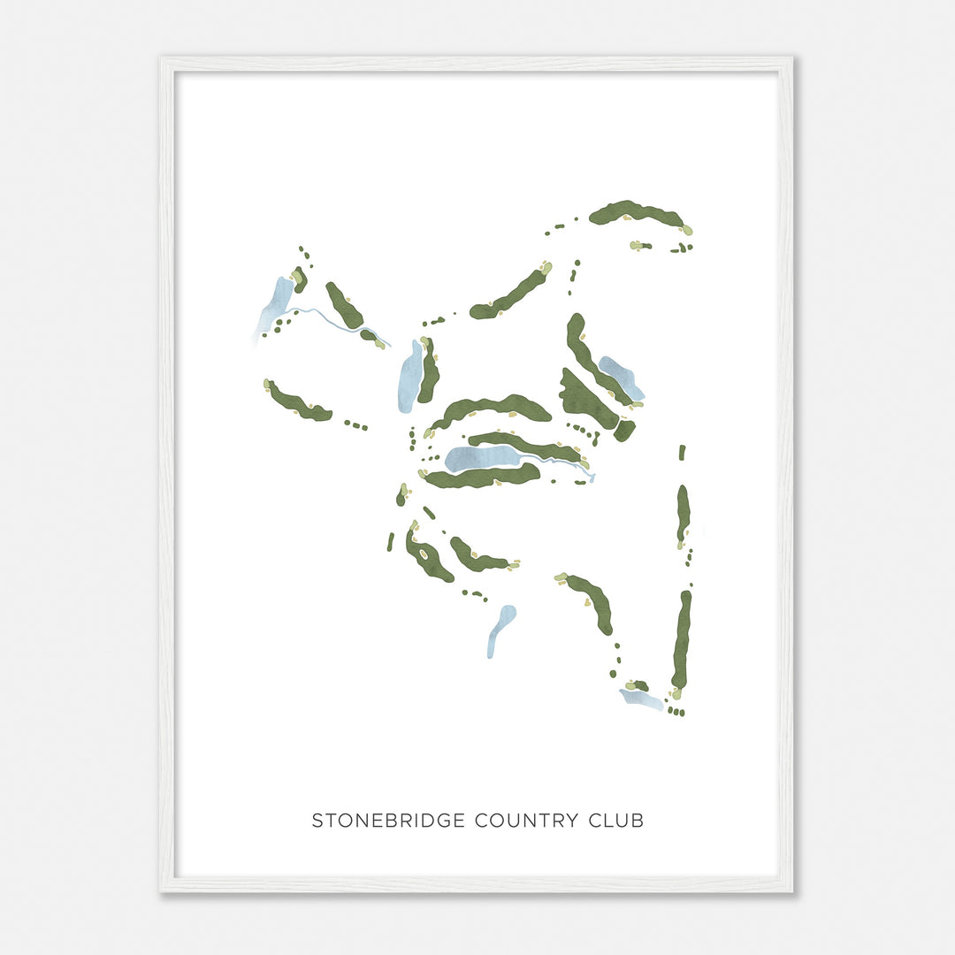Print of Stonebridge Country Club Modern Map