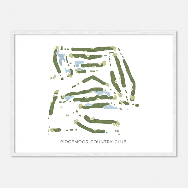 Print of Ridgemoor Country Club Modern Map