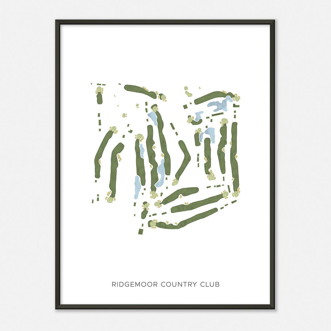 Print of Ridgemoor Country Club Modern Map