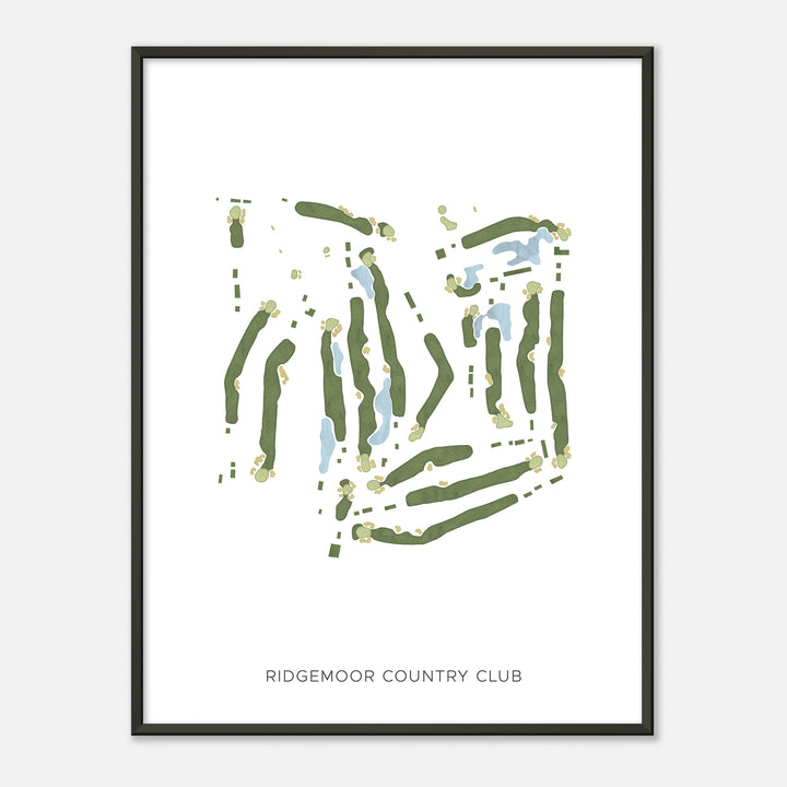 Print of Ridgemoor Country Club Modern Map