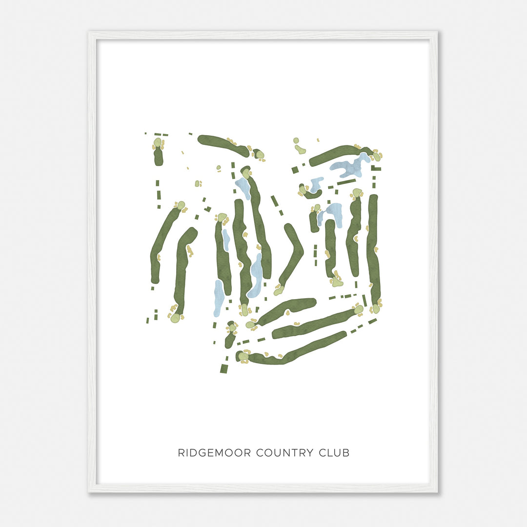 Print of Ridgemoor Country Club Modern Map