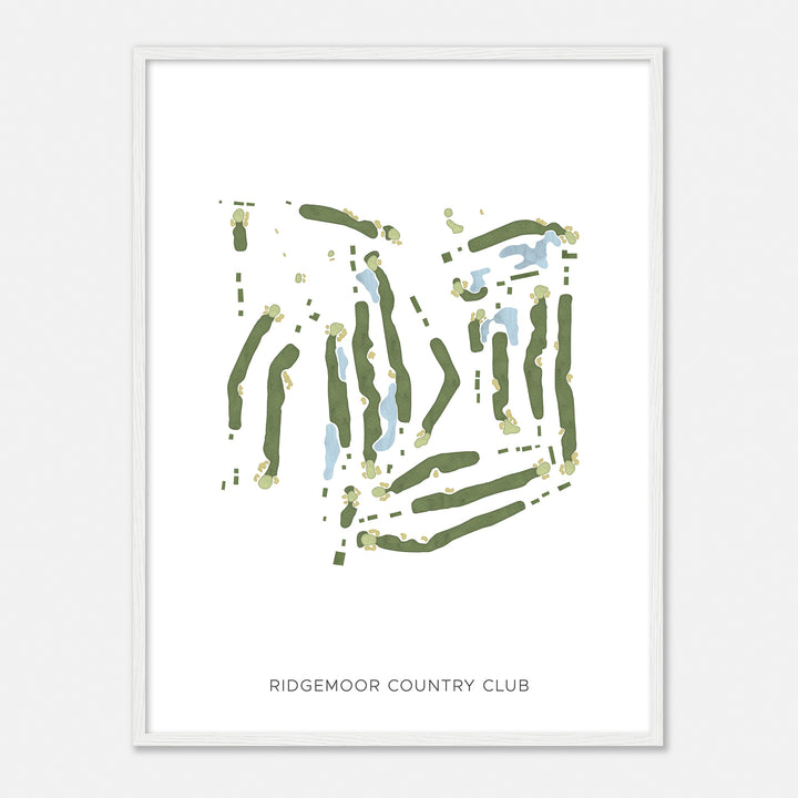 Print of Ridgemoor Country Club Modern Map