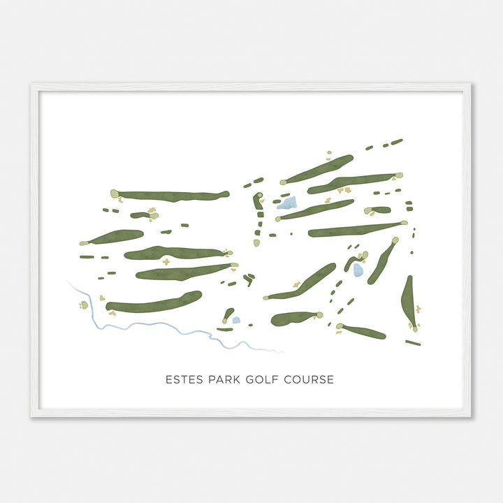 Print of Estes Park Golf Course Modern Map