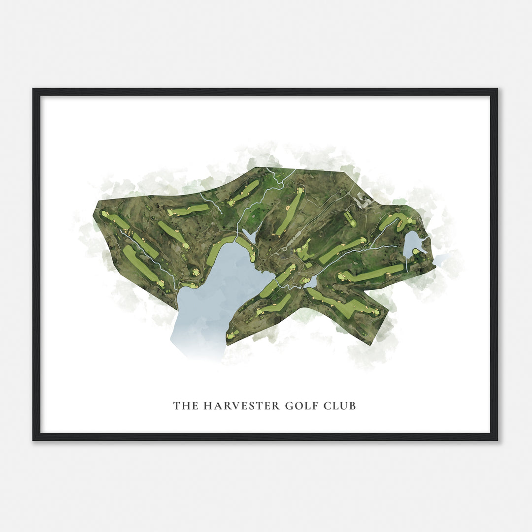 Print of The Harvester Golf Club Classic Map