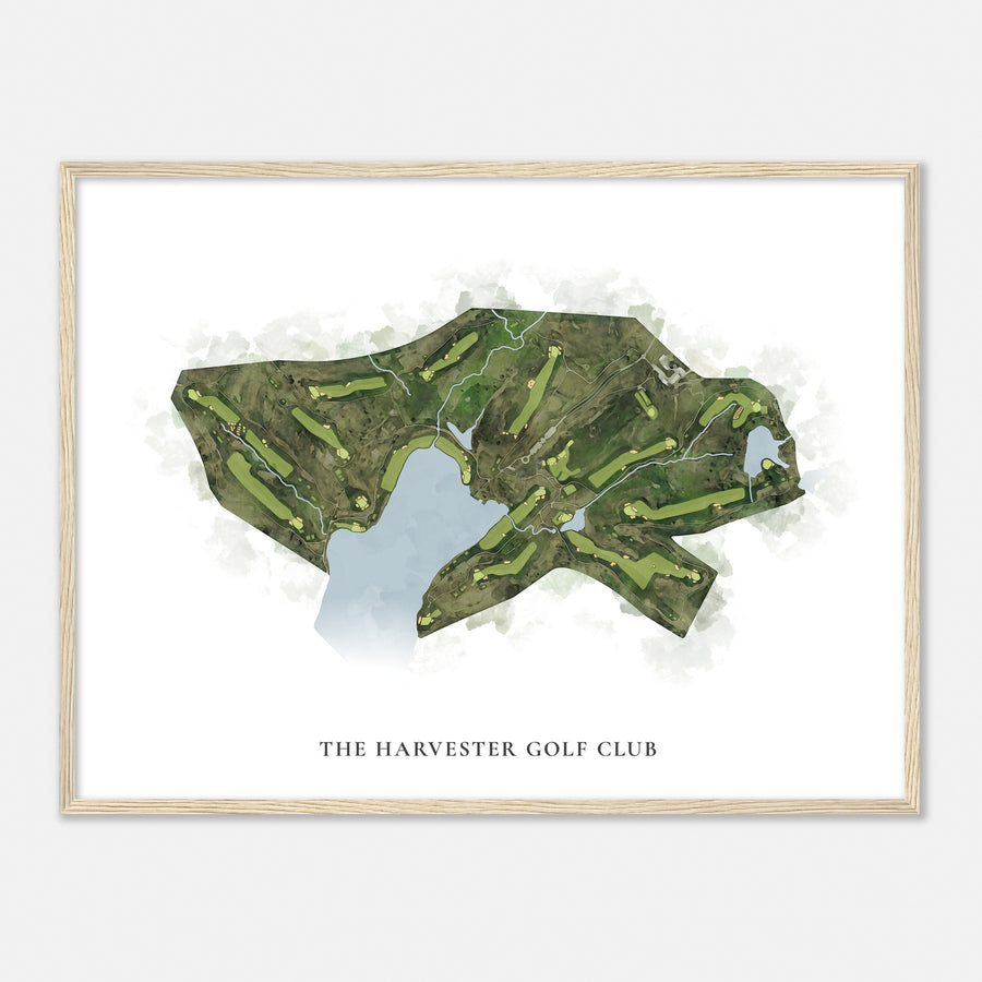 Print of The Harvester Golf Club Classic Map