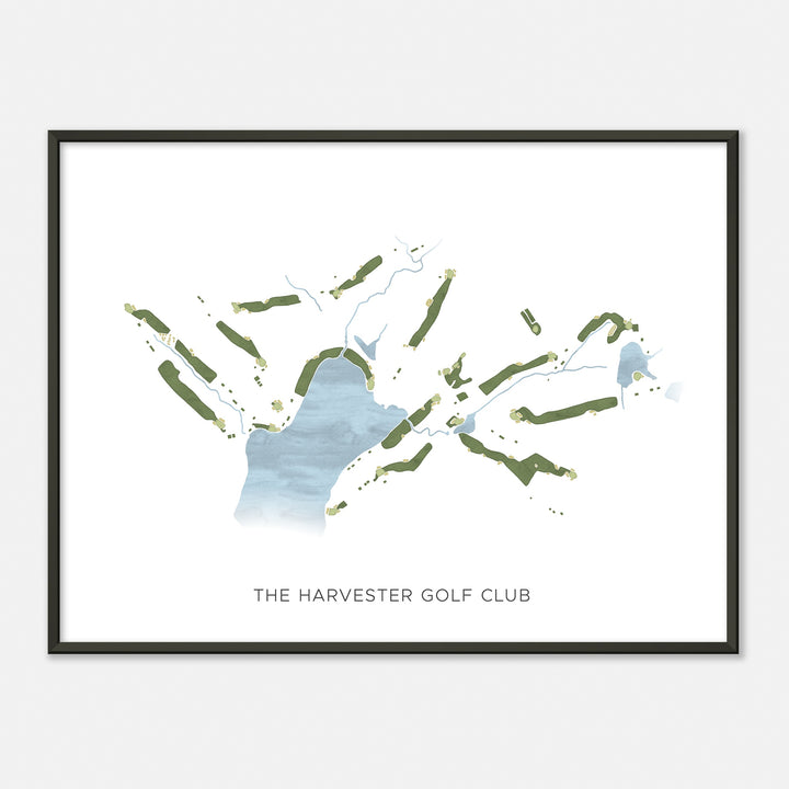 Print of The Harvester Golf Club Modern Map