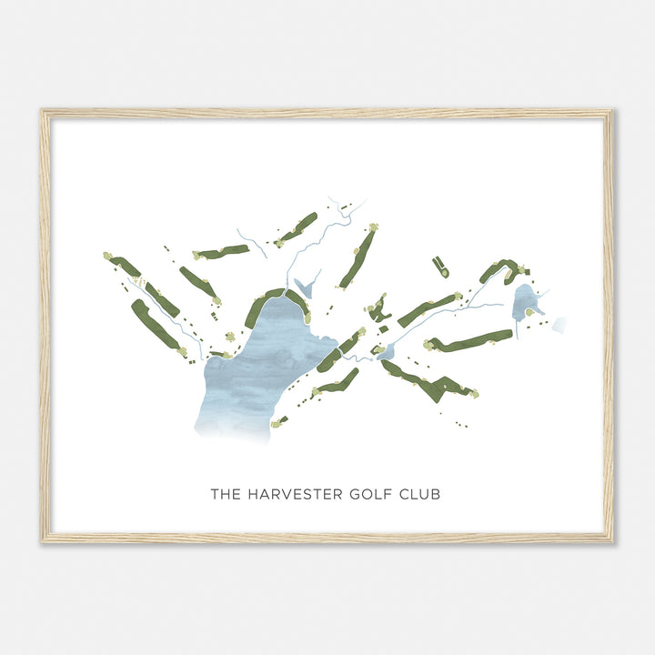 Print of The Harvester Golf Club Modern Map