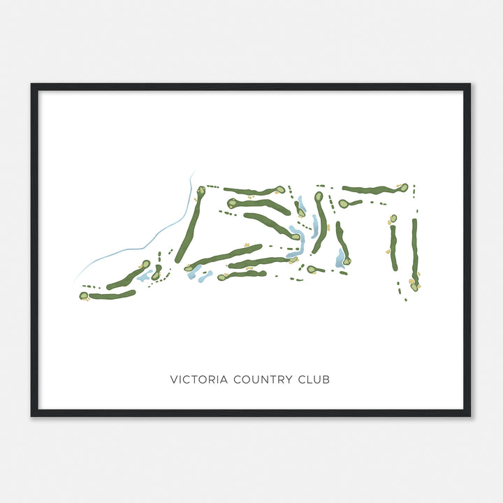 Print of Victoria Country Club Modern Map