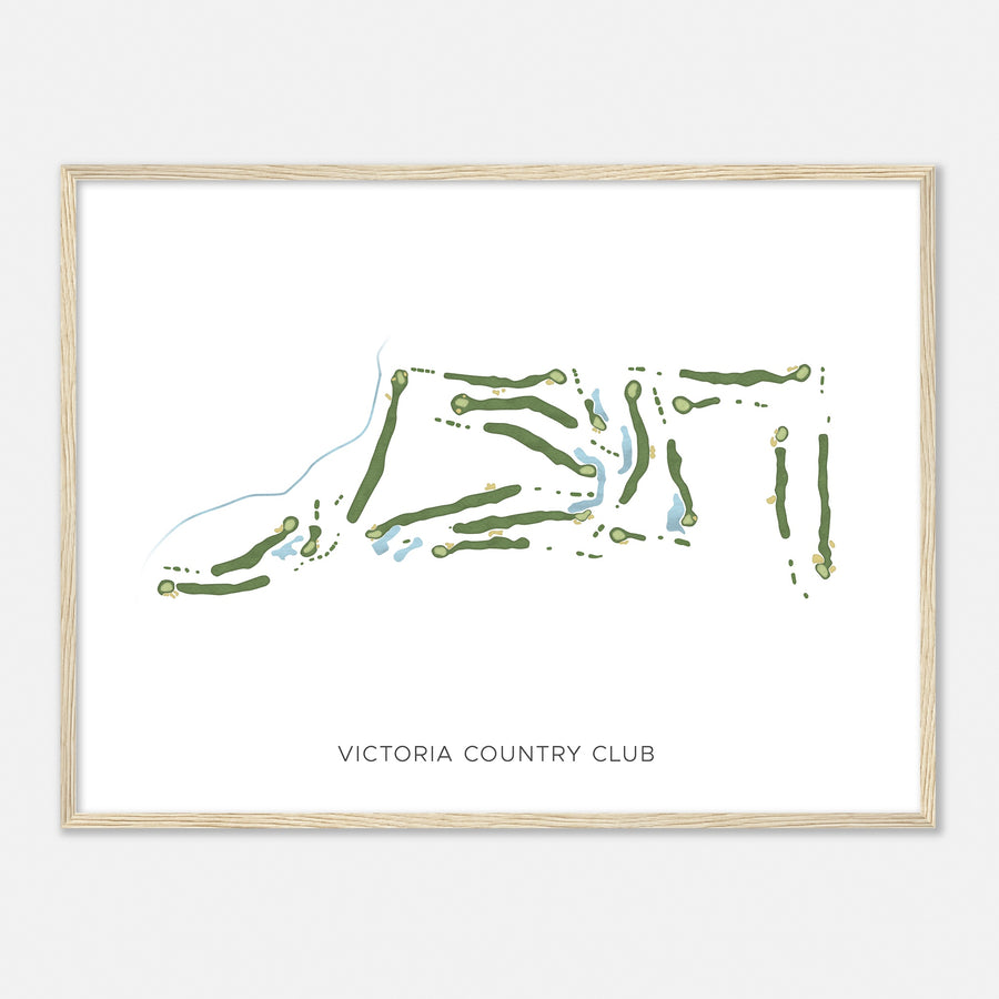 Print of Victoria Country Club Modern Map
