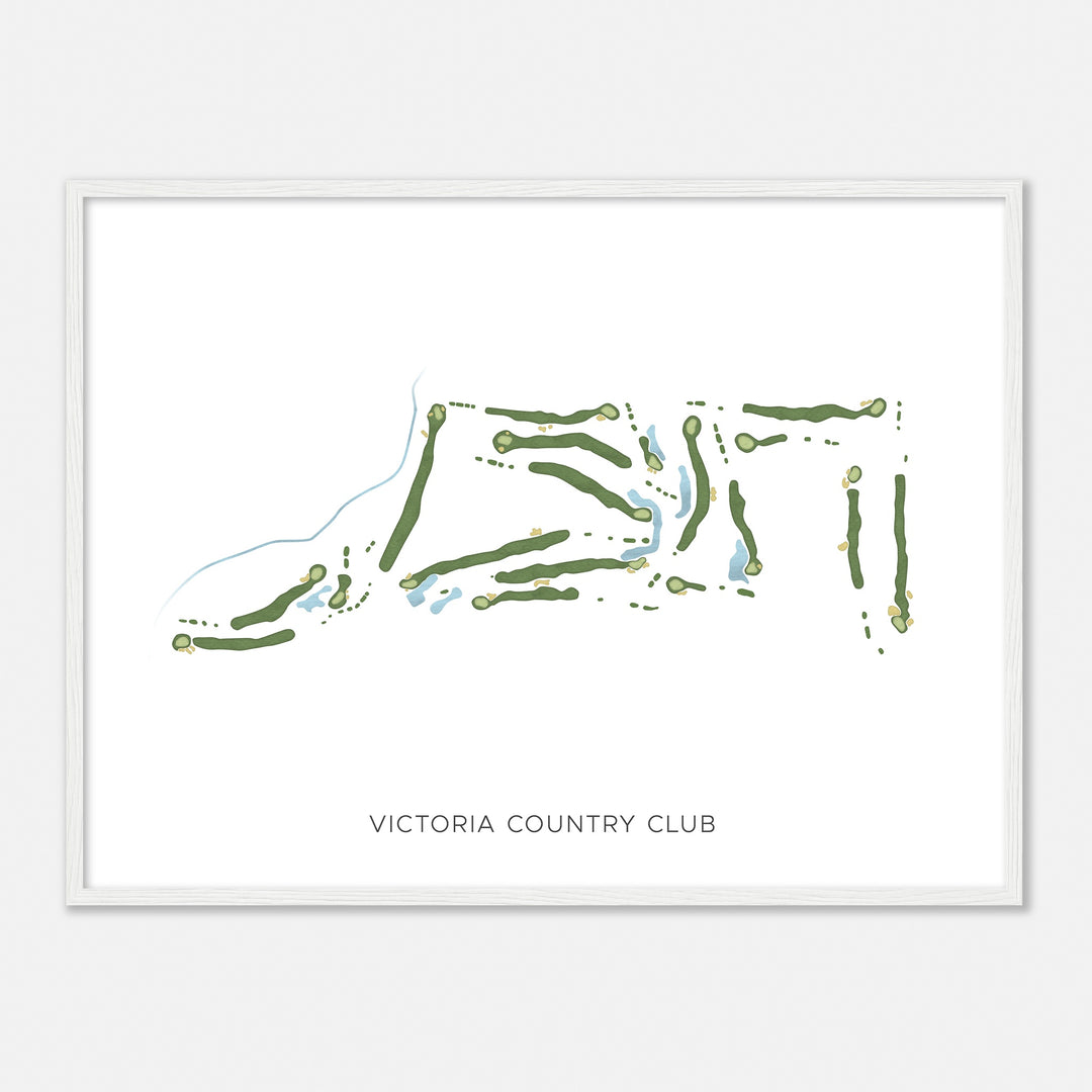 Print of Victoria Country Club Modern Map