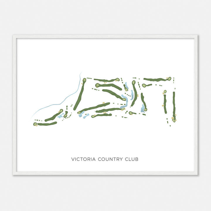 Print of Victoria Country Club Modern Map