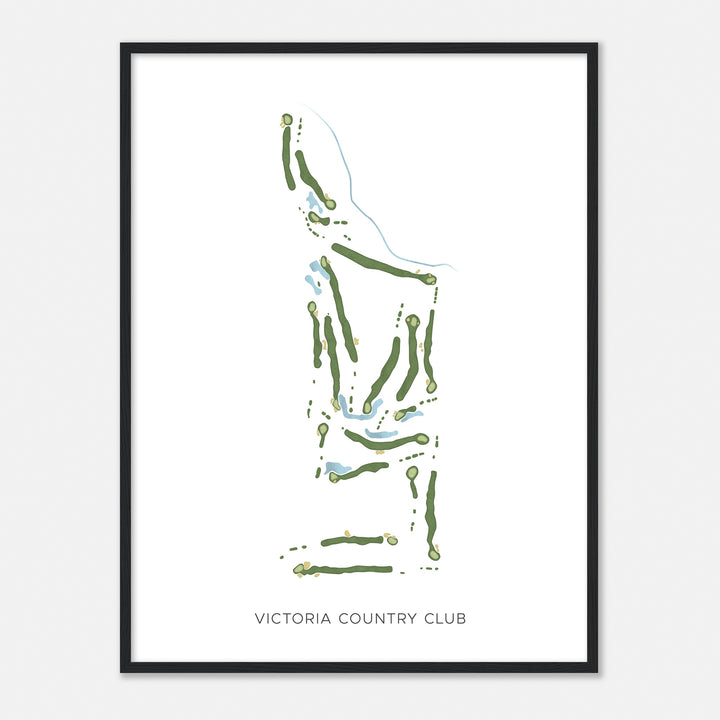 Print of Victoria Country Club Modern Map