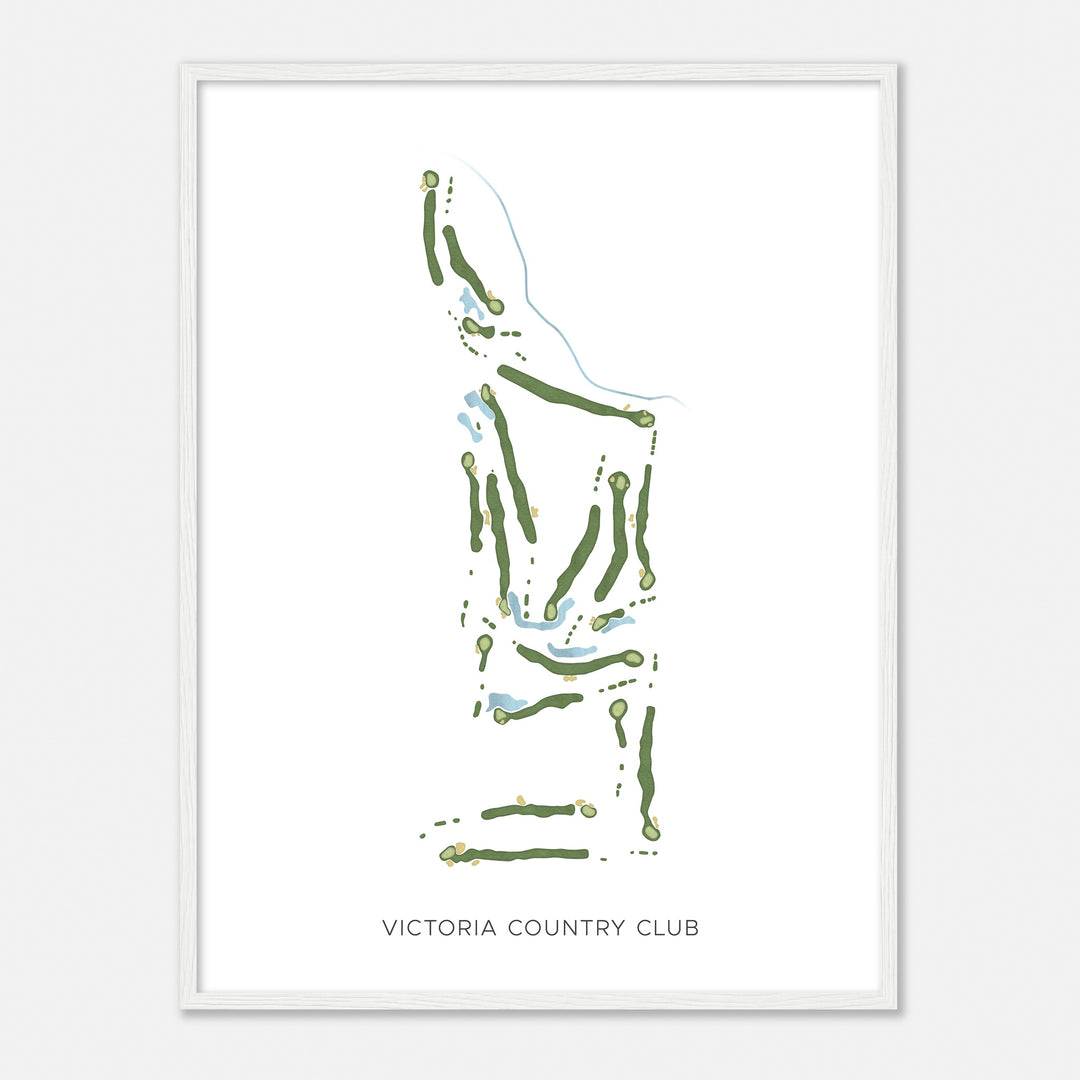 Print of Victoria Country Club Modern Map