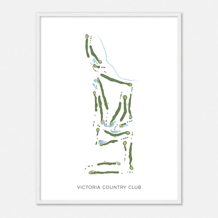 Print of Victoria Country Club Modern Map