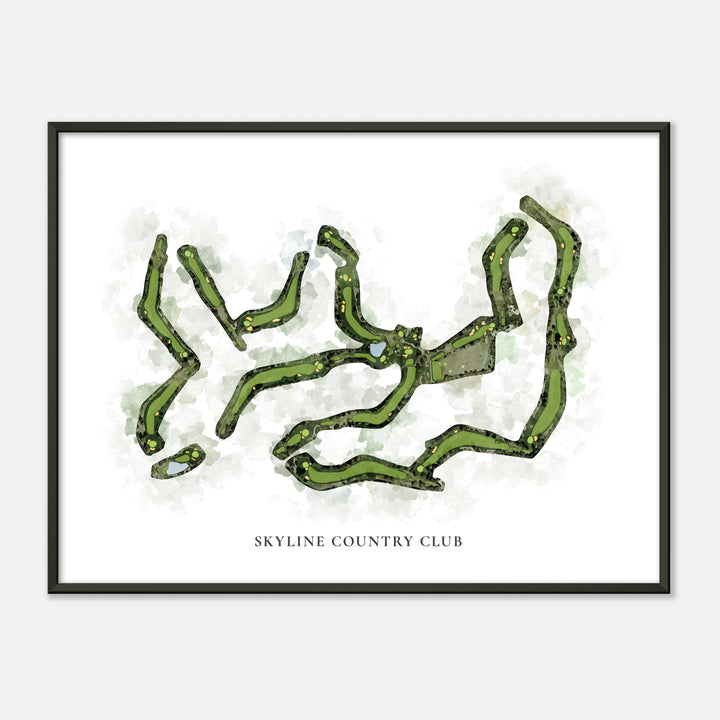 Print of Skyline Country Club Classic Map