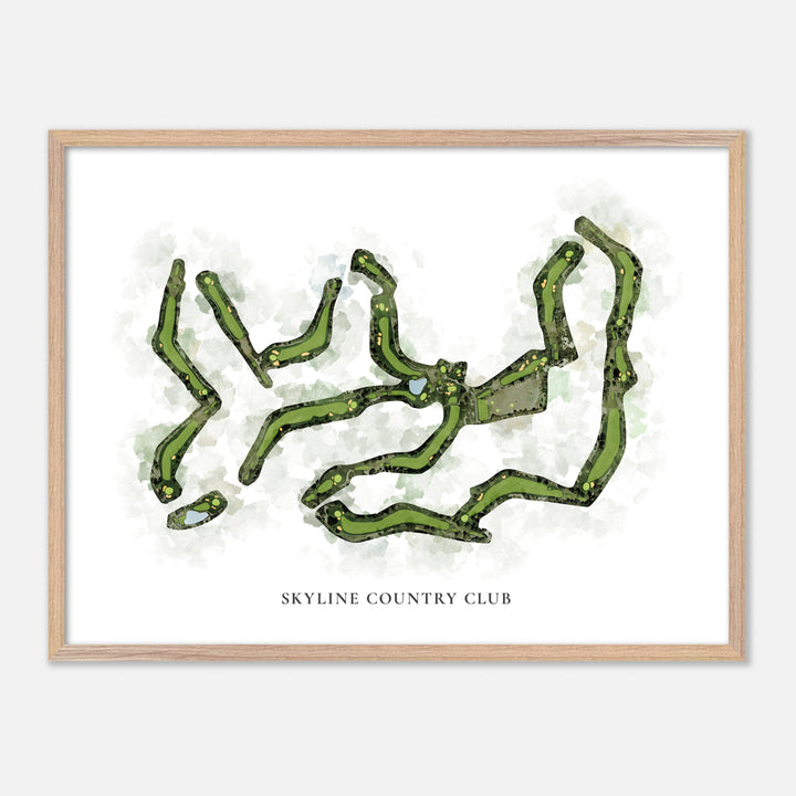 Print of Skyline Country Club Classic Map