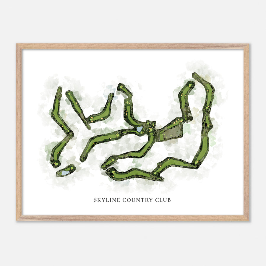 Print of Skyline Country Club Classic Map