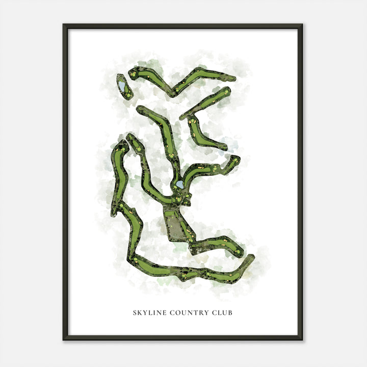 Print of Skyline Country Club Classic Map