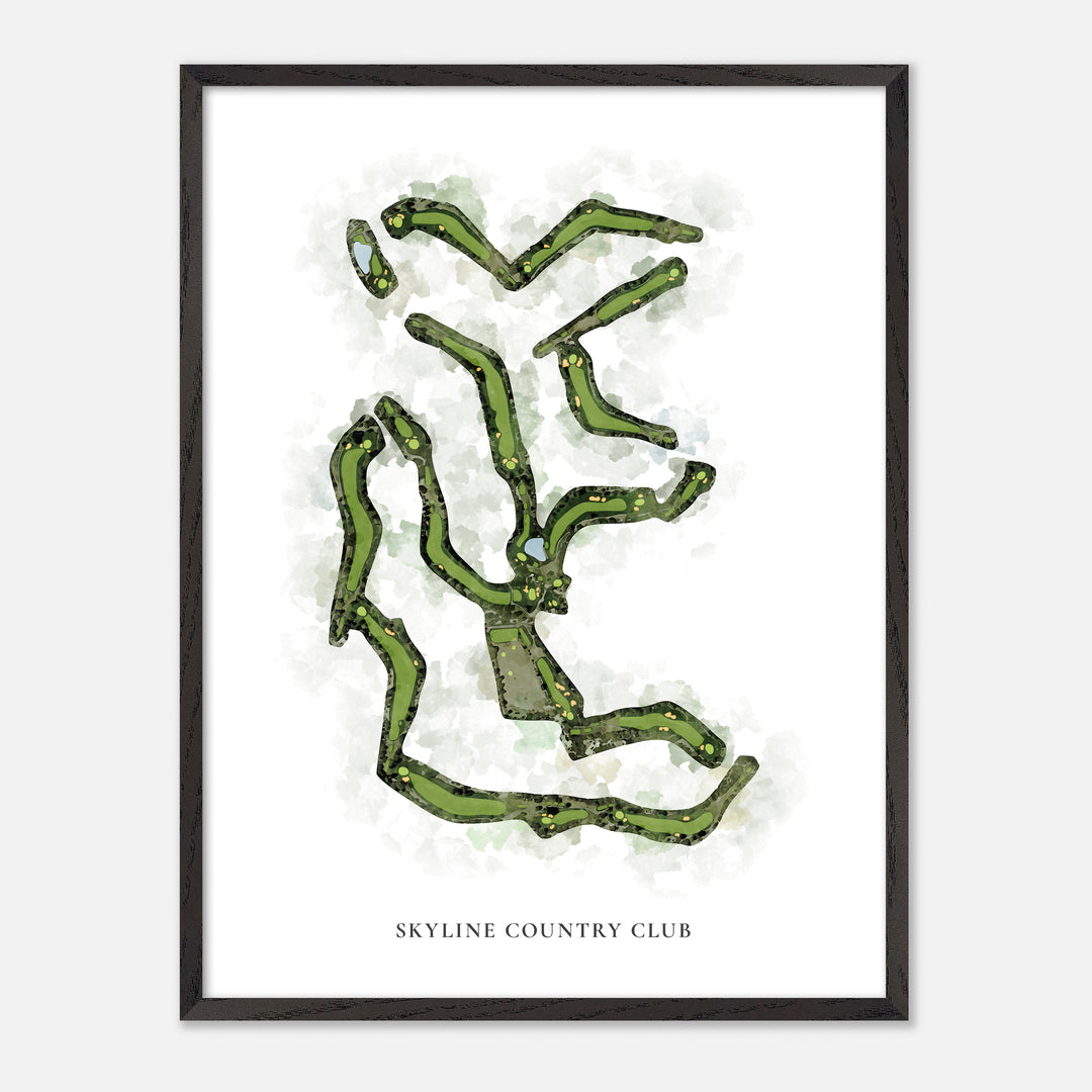 Print of Skyline Country Club Classic Map