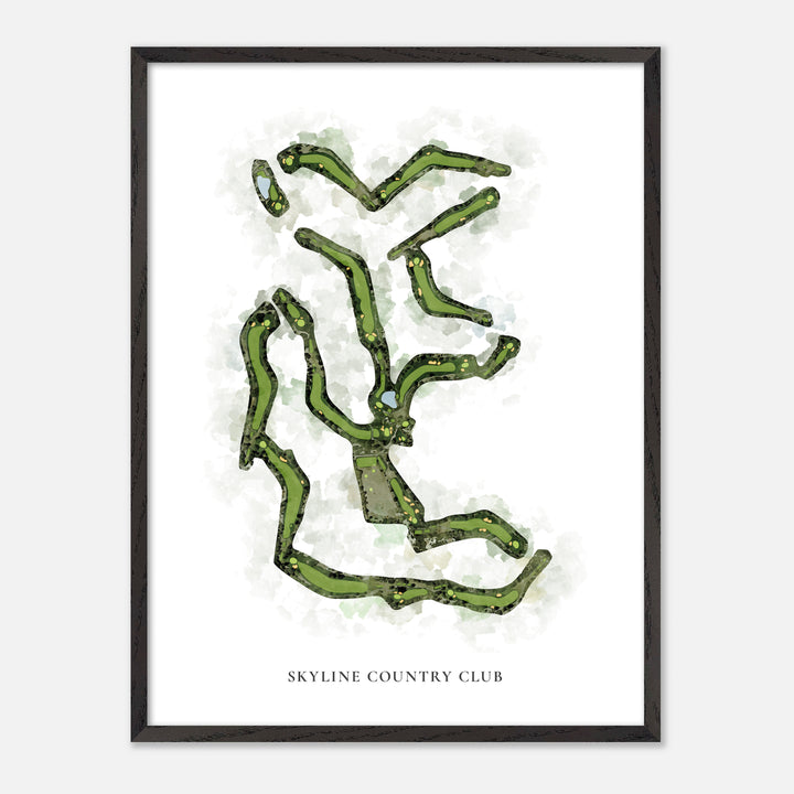Print of Skyline Country Club Classic Map