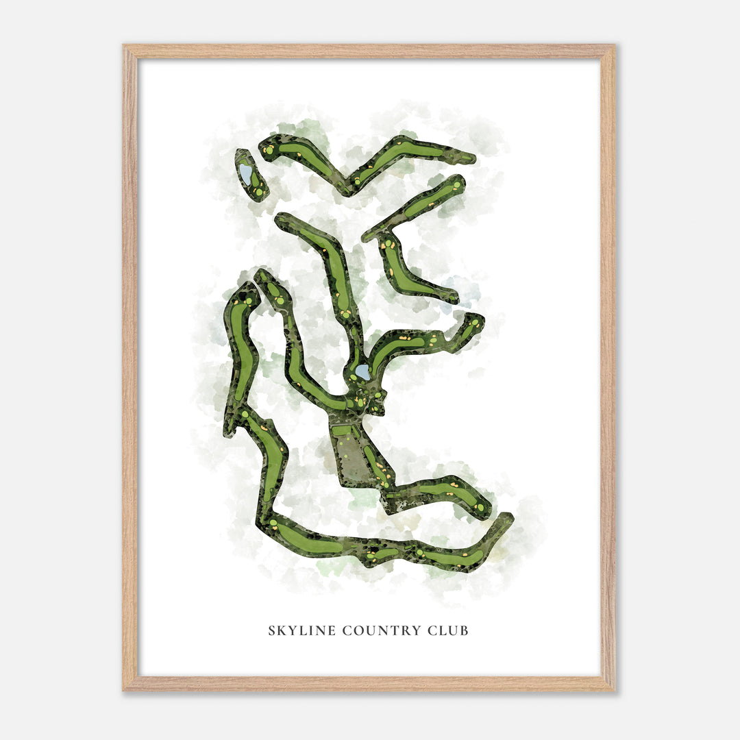 Print of Skyline Country Club Classic Map
