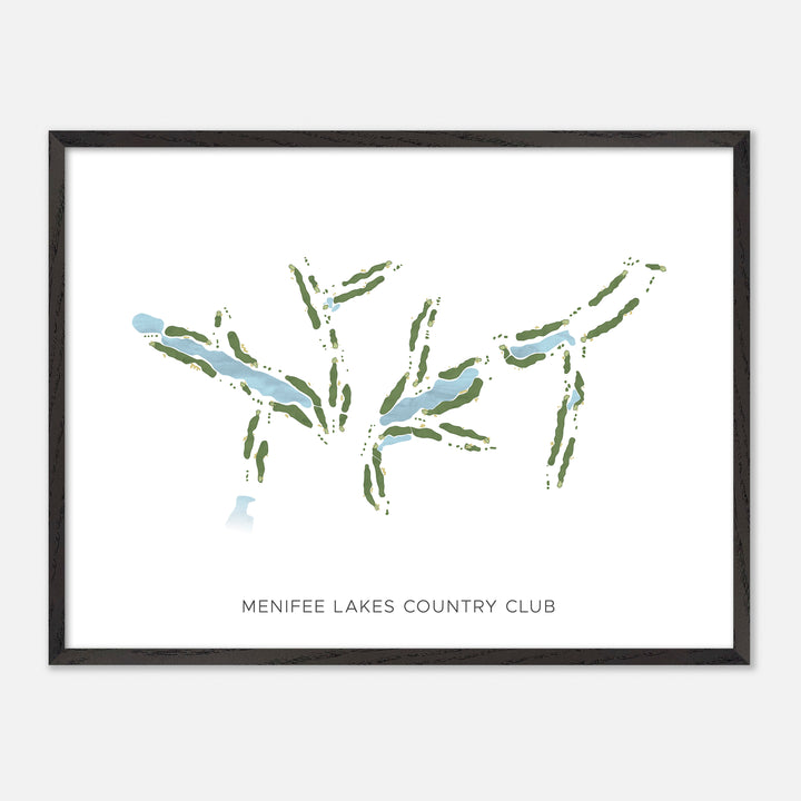 Print of Menifee Lakes Country Club Modern Map