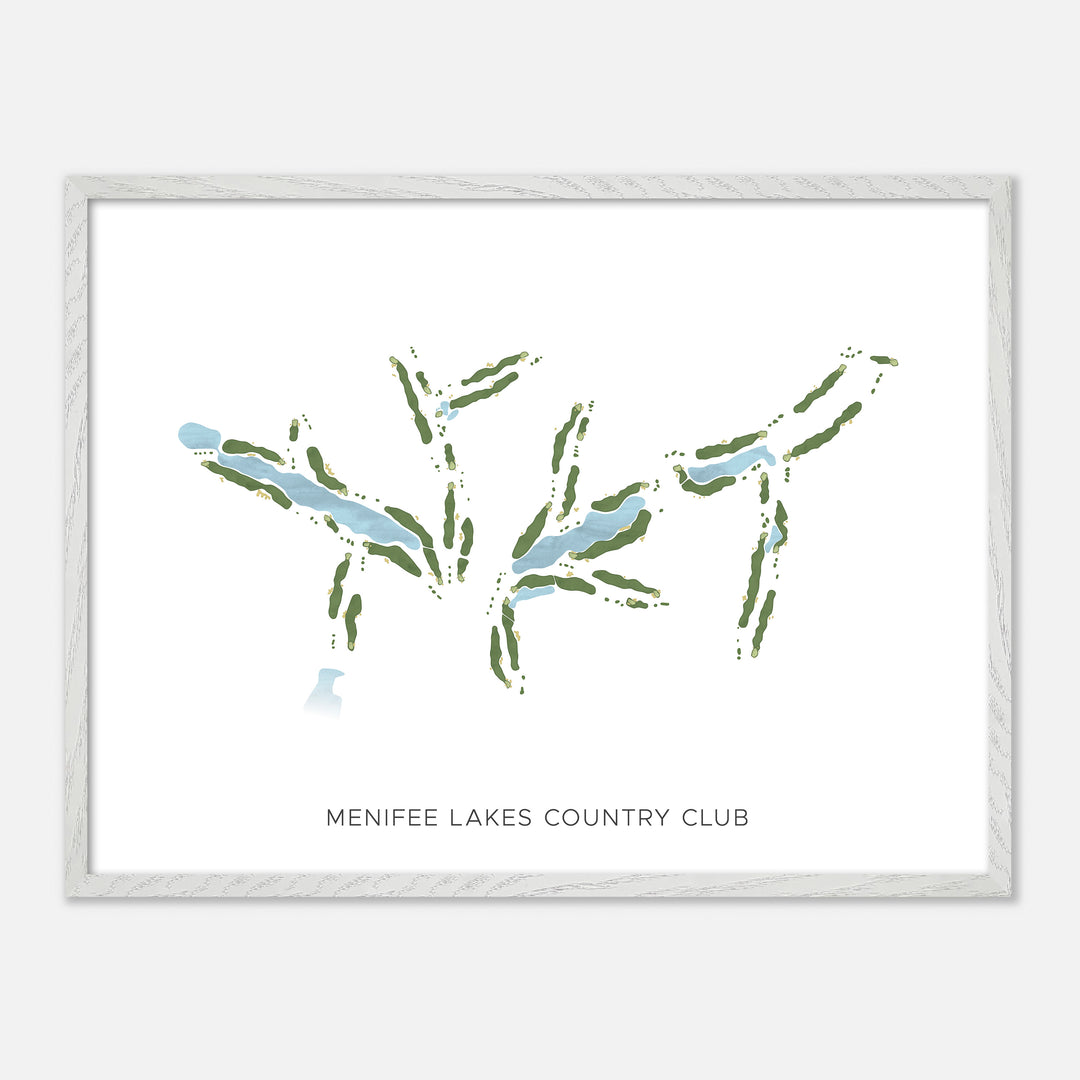 Print of Menifee Lakes Country Club Modern Map