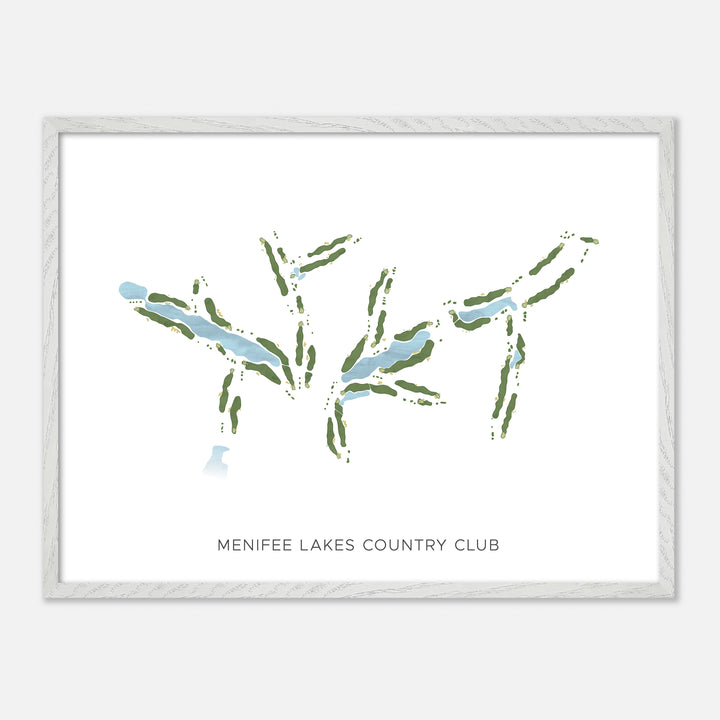 Print of Menifee Lakes Country Club Modern Map