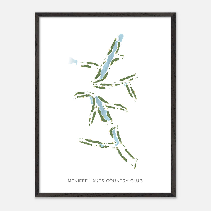 Print of Menifee Lakes Country Club Modern Map