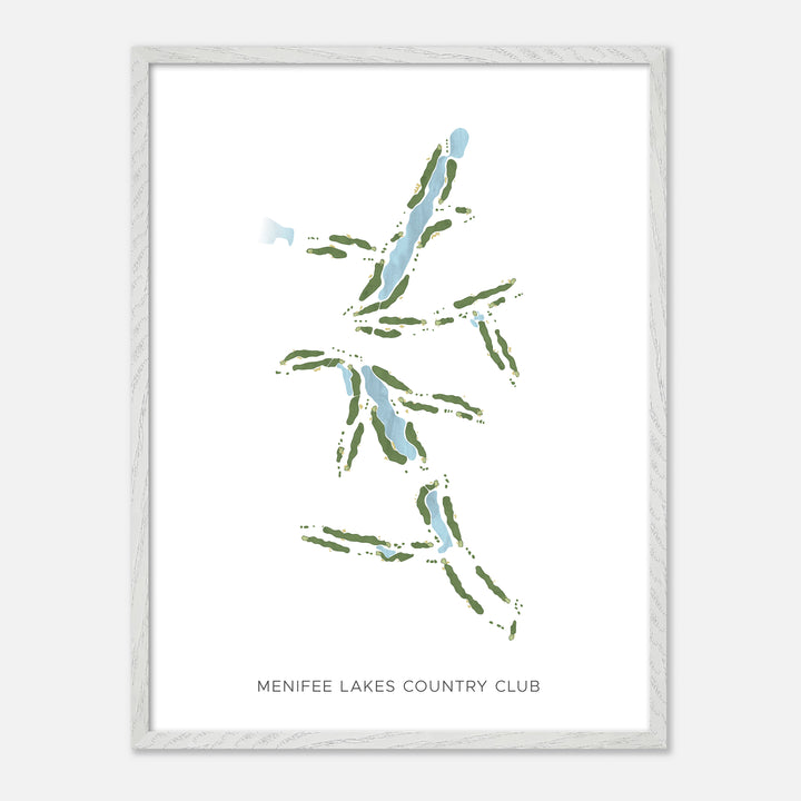 Print of Menifee Lakes Country Club Modern Map